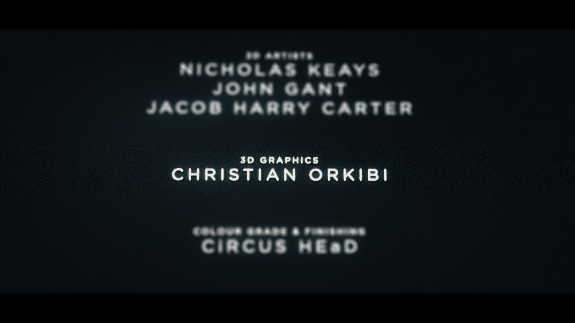 Photo of the Bring Me The Horizon Sao Paulo credits, focusing on Motion Graphics: Christian Orkibi