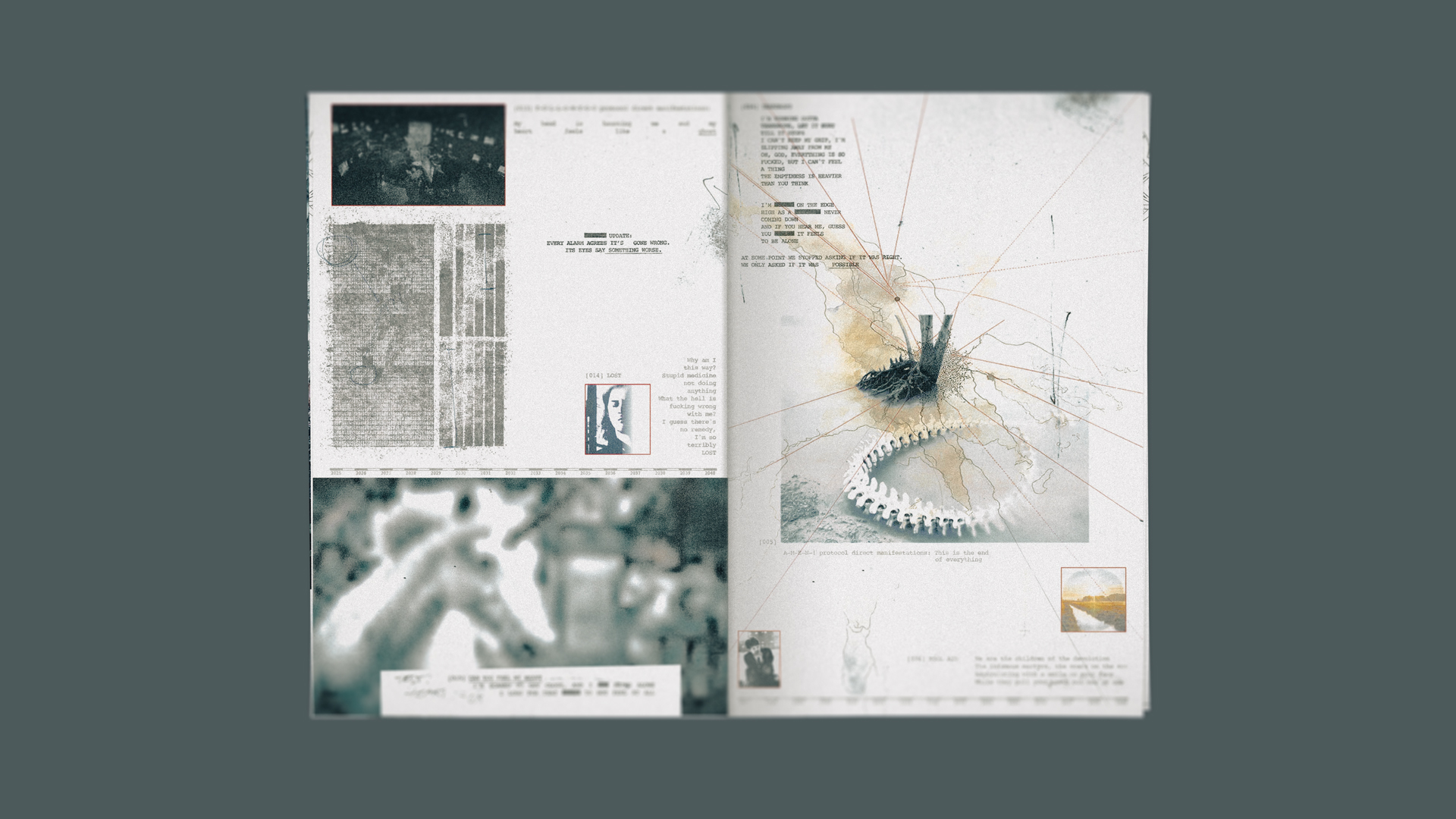 Booklet design from the Bring Me The Horizon Sao Paulo film