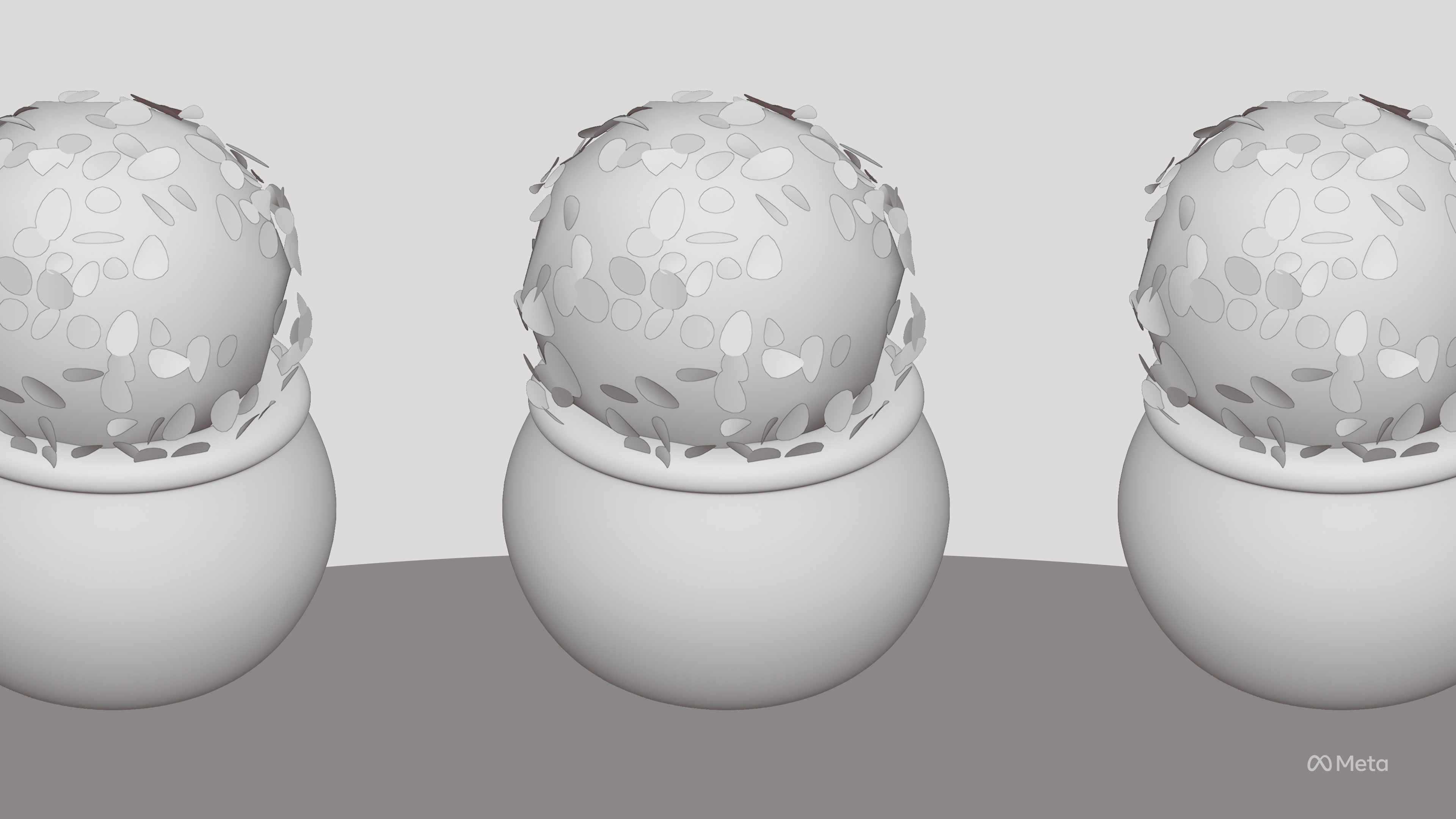 horizon worlds bush 3d icon clay