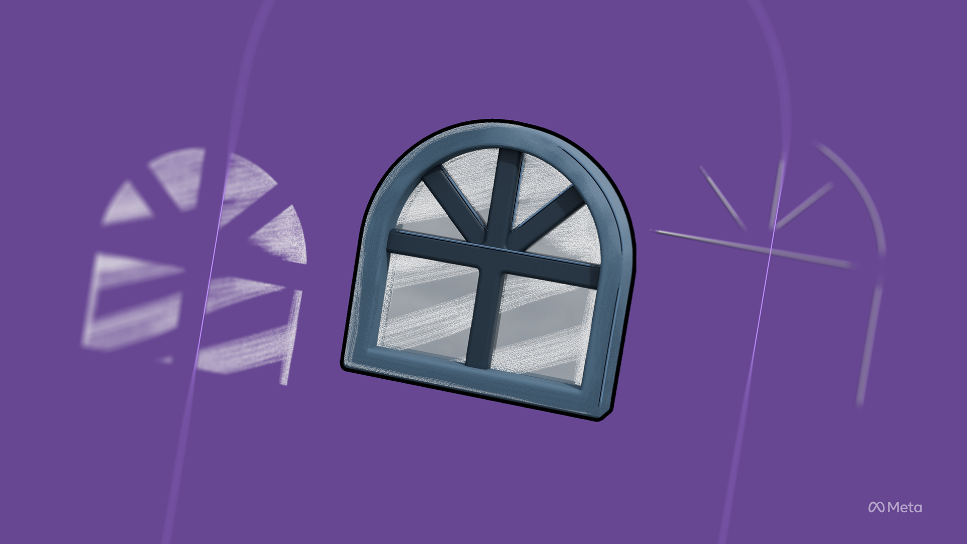 3D logo of windows for Horizon Worlds