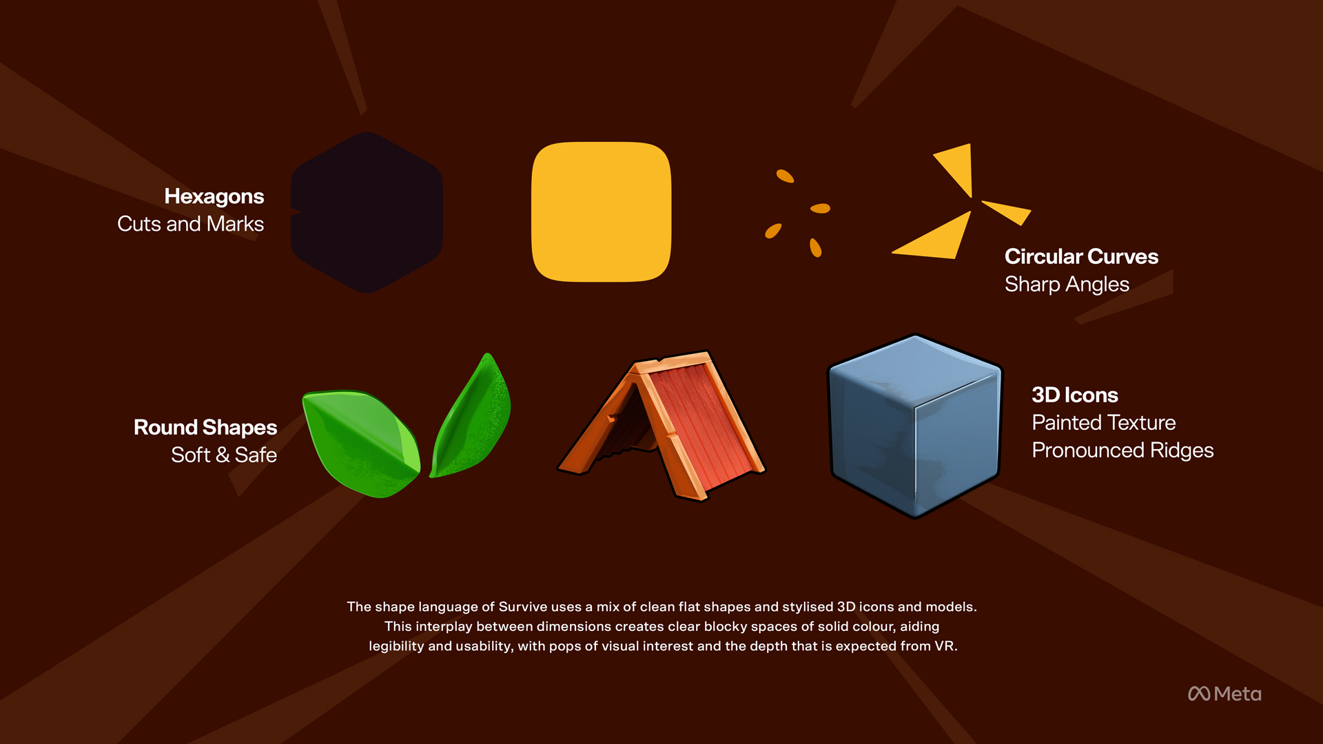 a page from the horizno worlds survive styleguide for the shape language