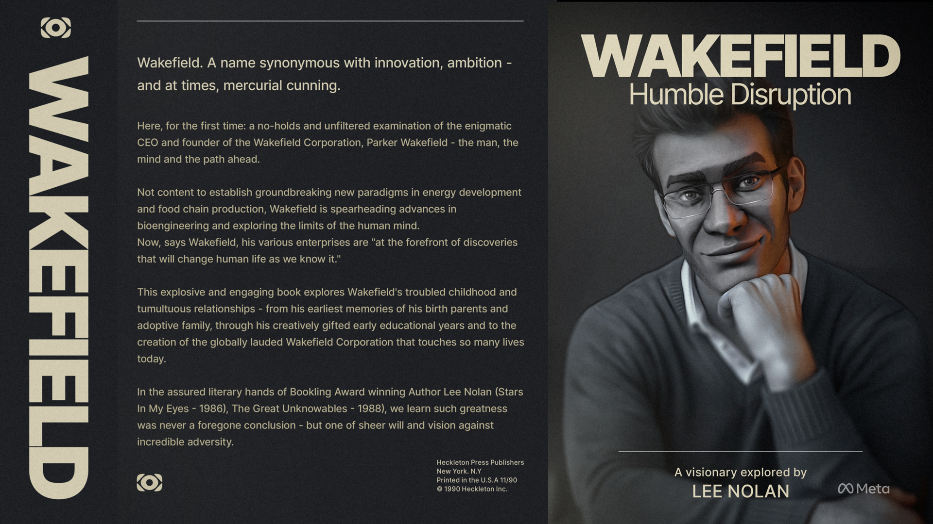 a mock book design for a book about wakefield