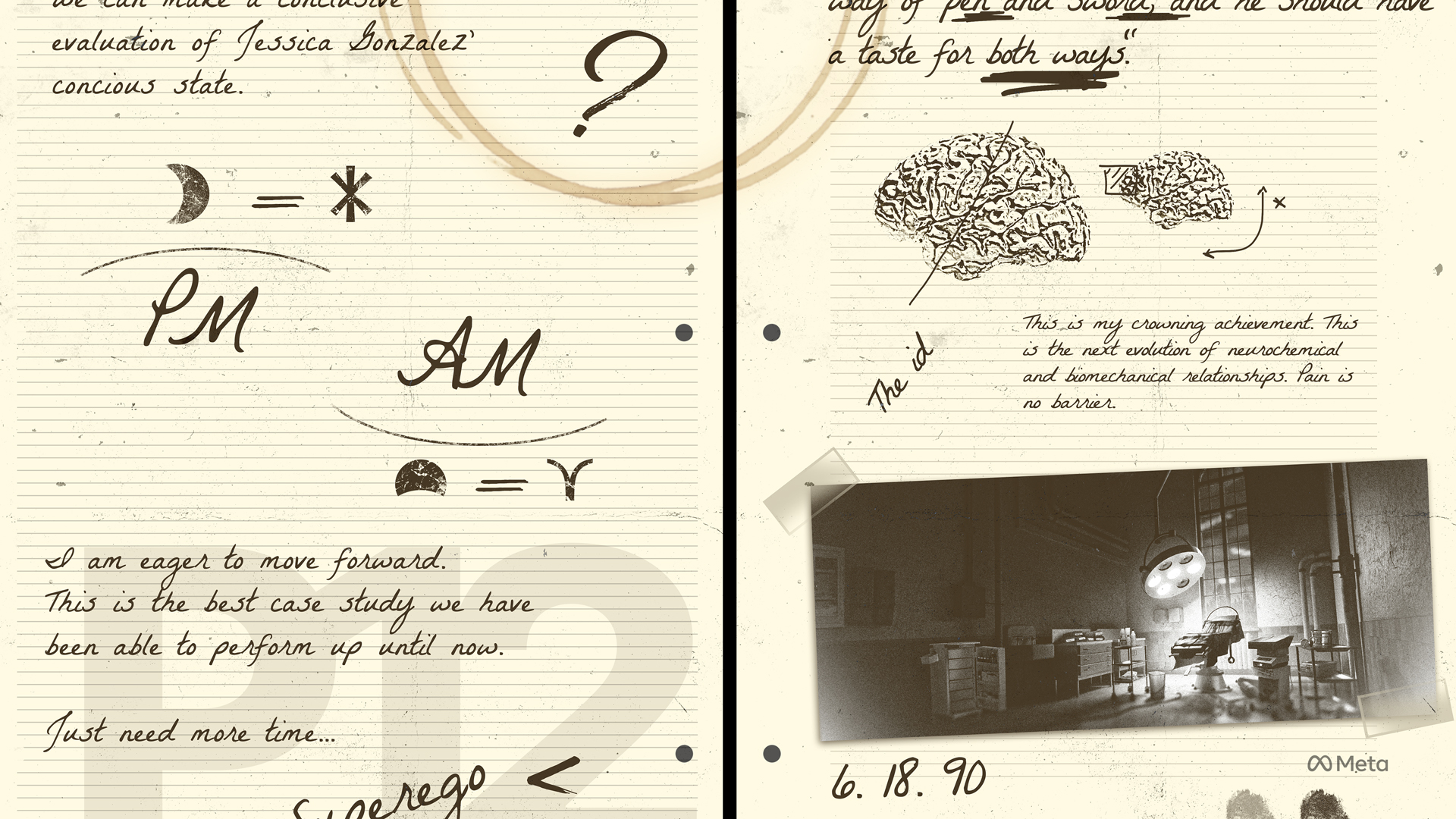 a piece of paper evidence from shattered vr