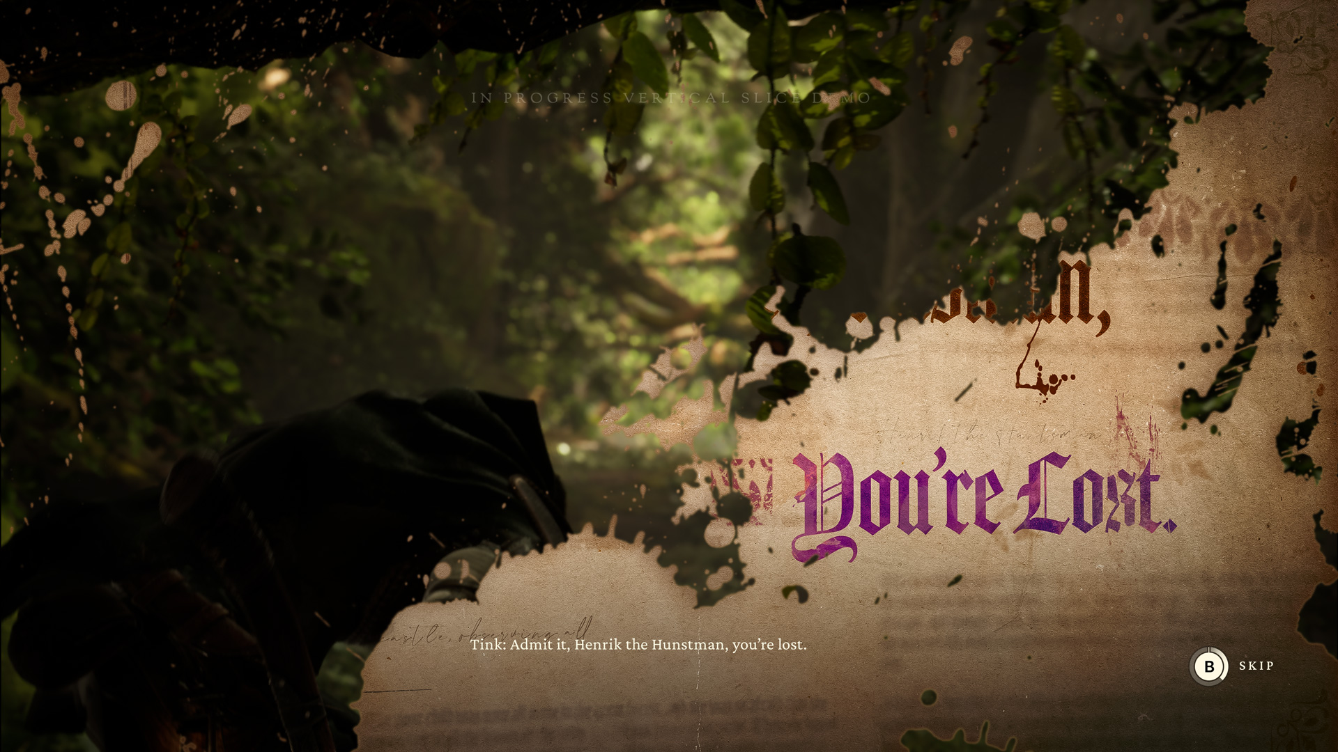 title sequence frame in the style of an old fairytale book