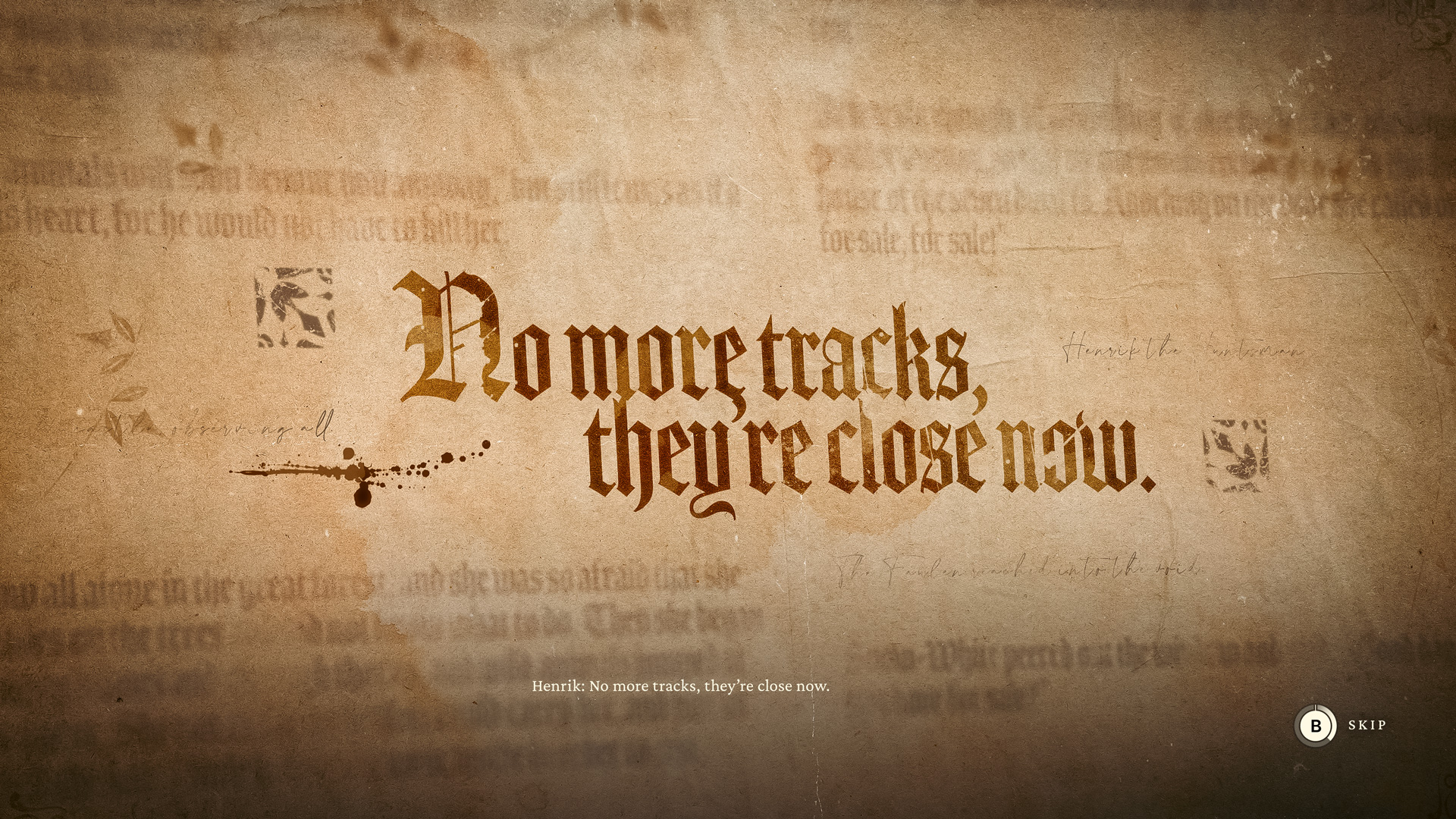 title sequence frame in the style of an old fairytale book