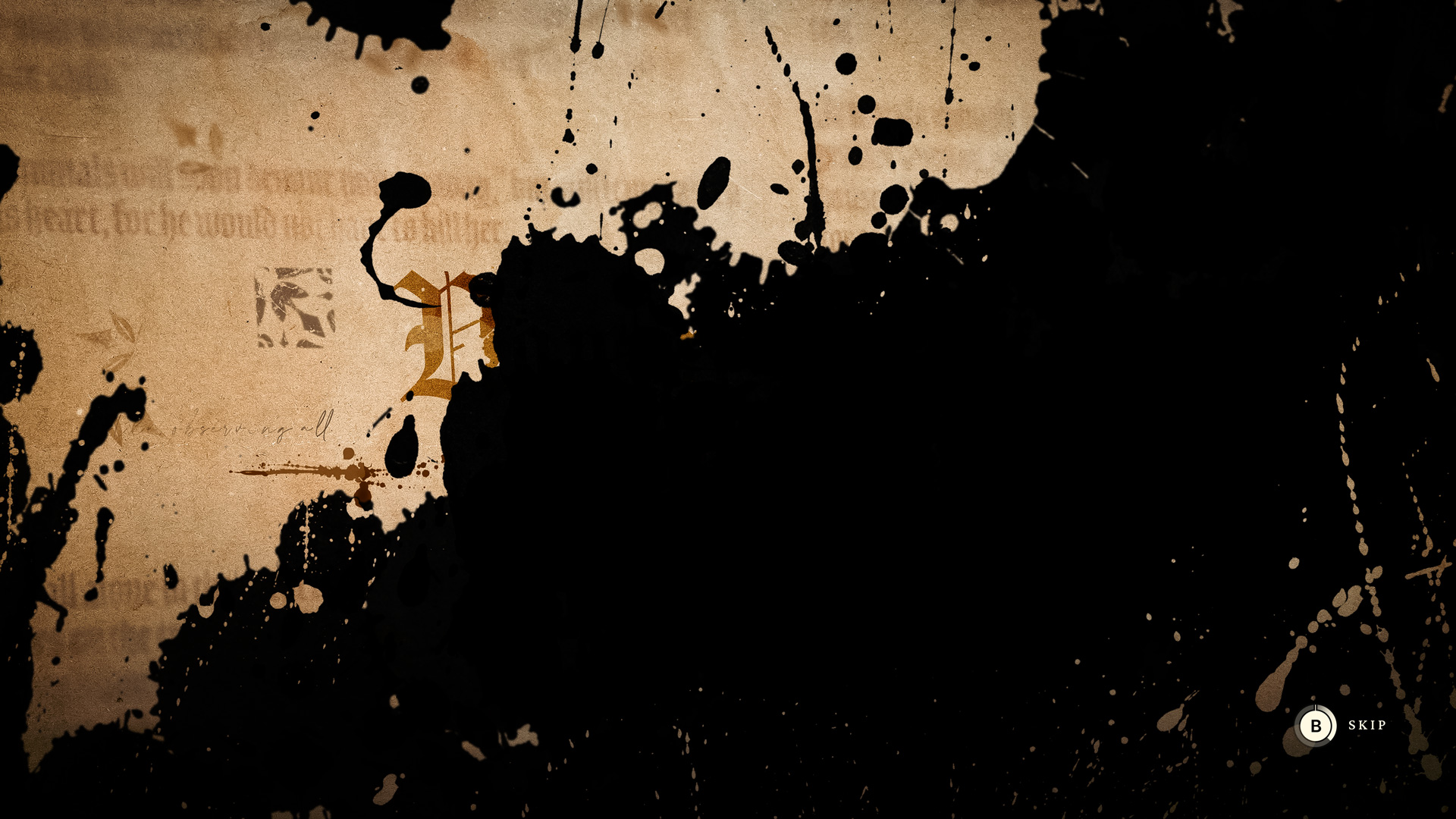 title sequence frame in the style of an old fairytale book