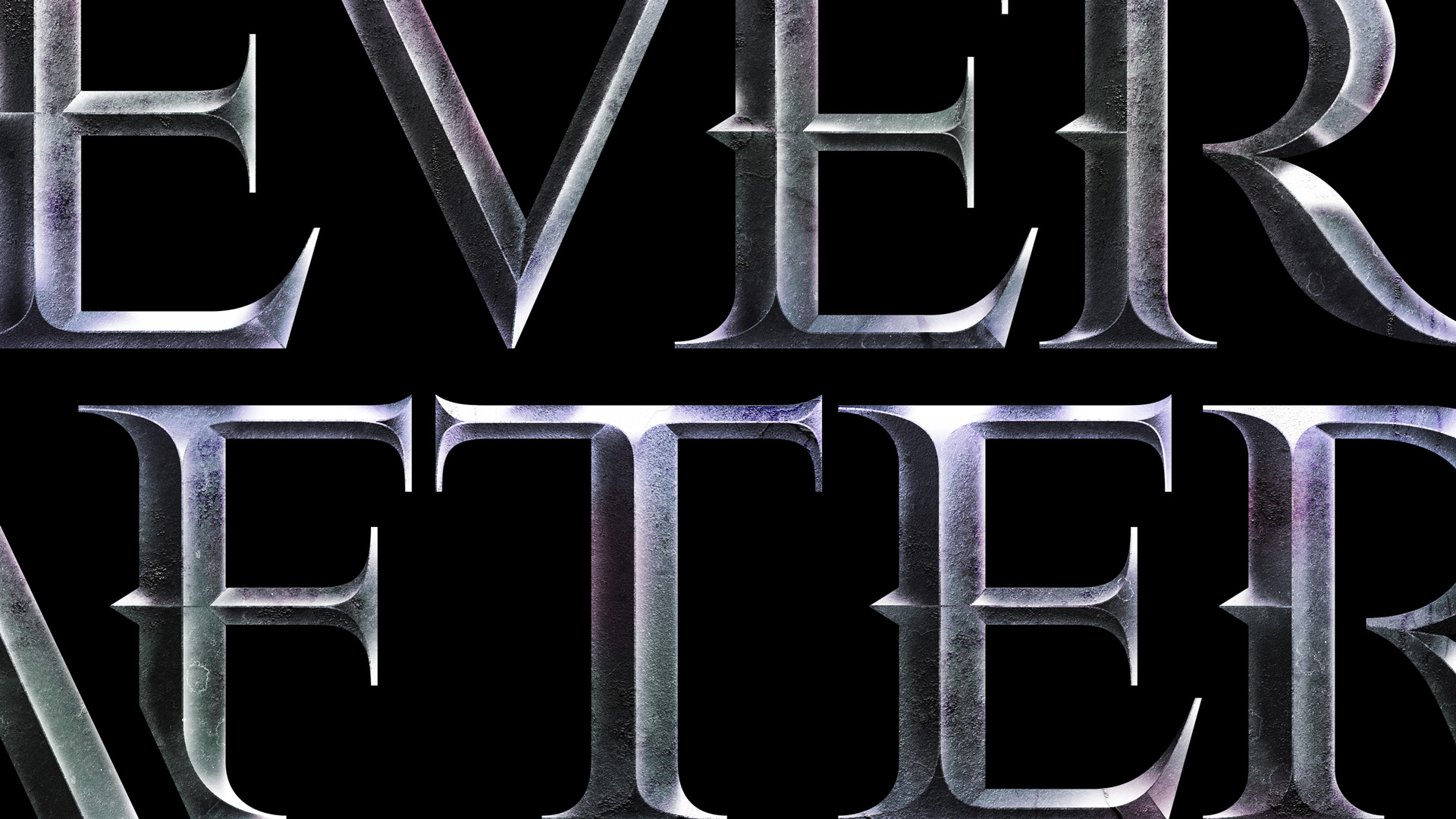 logo closeup that spells out ever after